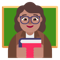 Woman Teacher- Medium Skin Tone emoji on Microsoft